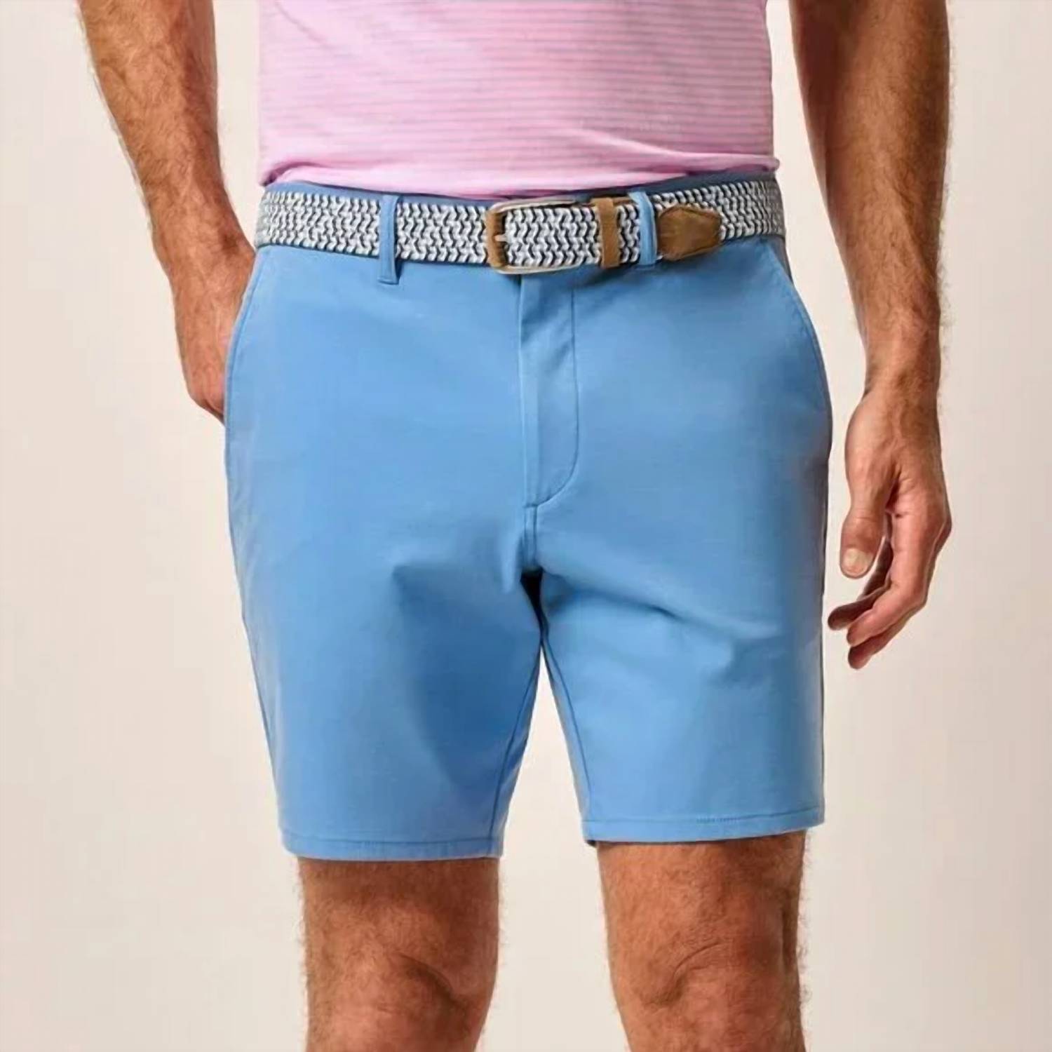 JOHNNIE-O Jupiters Stretch Performance Shorts in blue horizon - men's shorts