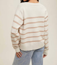 Wishlist - Striped Cami And Cardigan Set