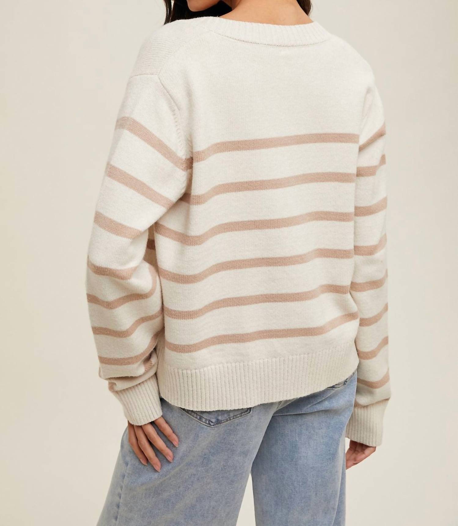 Wishlist - Striped Cami And Cardigan Set