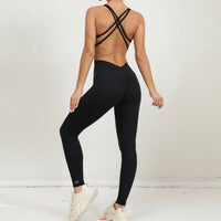 Rockstar Peach - Rosie Strappy Back Jumpsuit