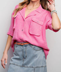 Easel - Krissy Gauze Top