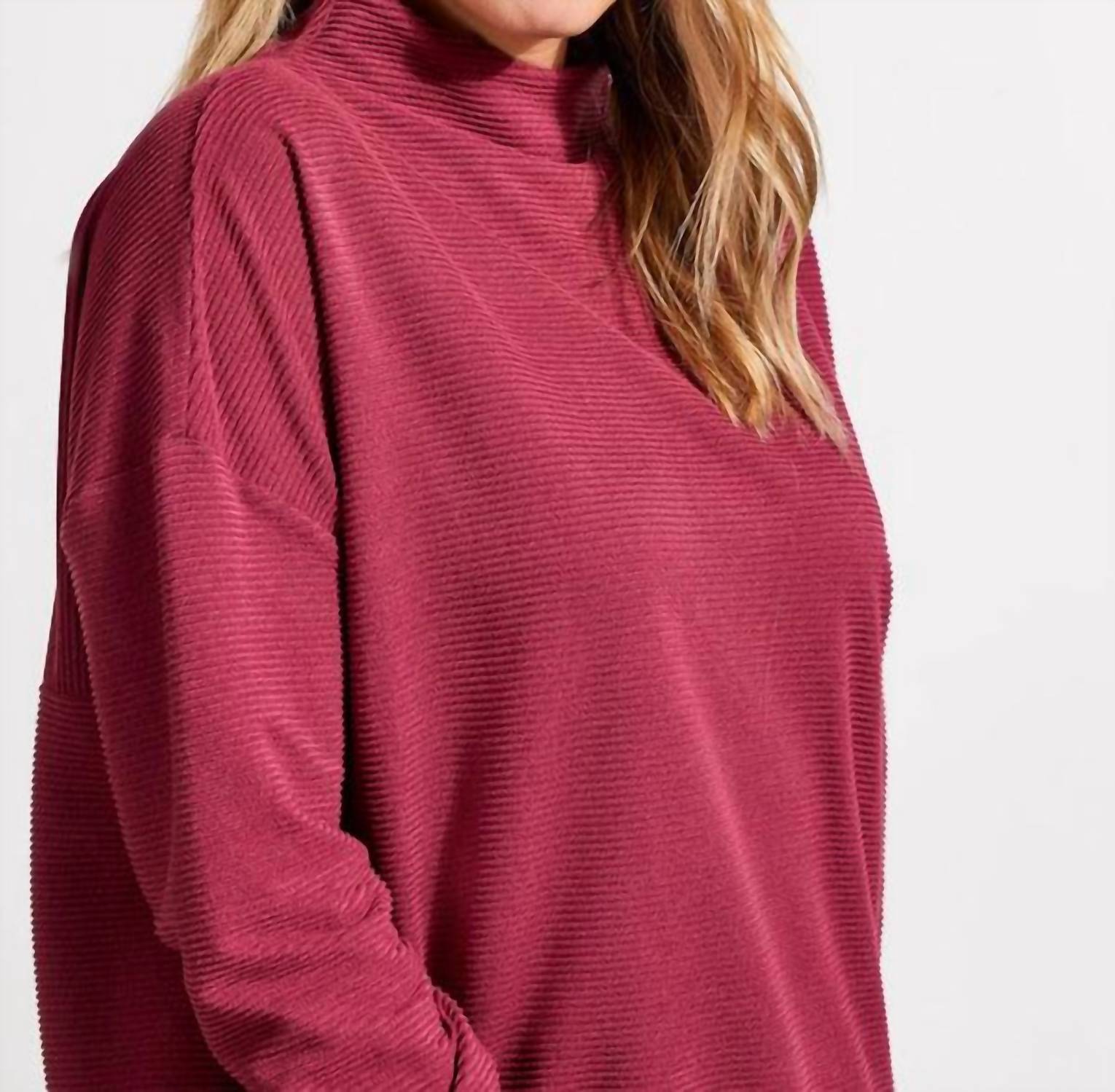 Tribal - Funnel Neck Tunic Top