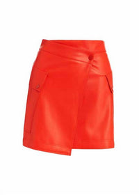 Essential Antwerp - Women's Gradual Faux Leather Mini Skirt