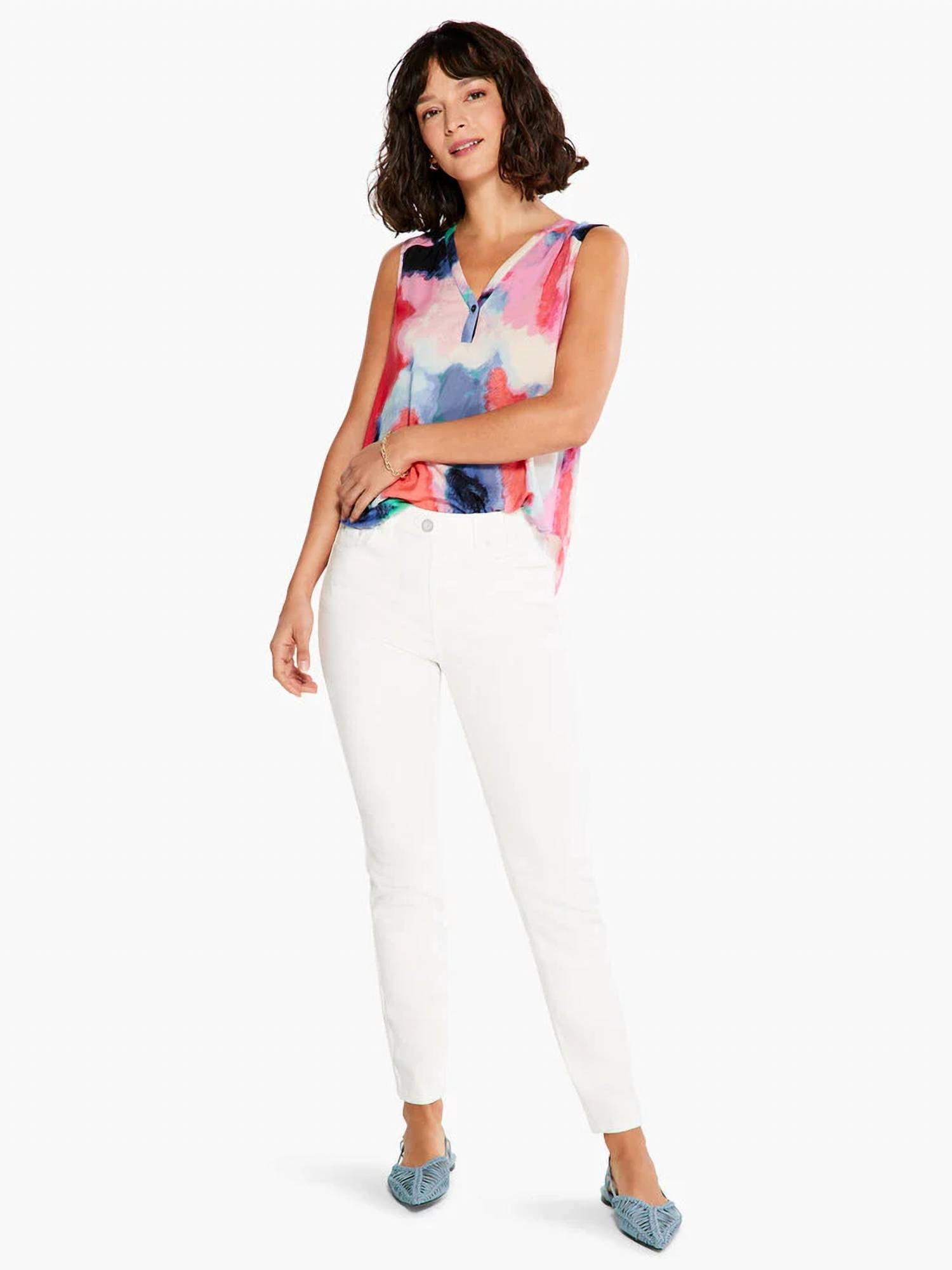 Nic + Zoe - Angelina Abstract Art Tank Top
