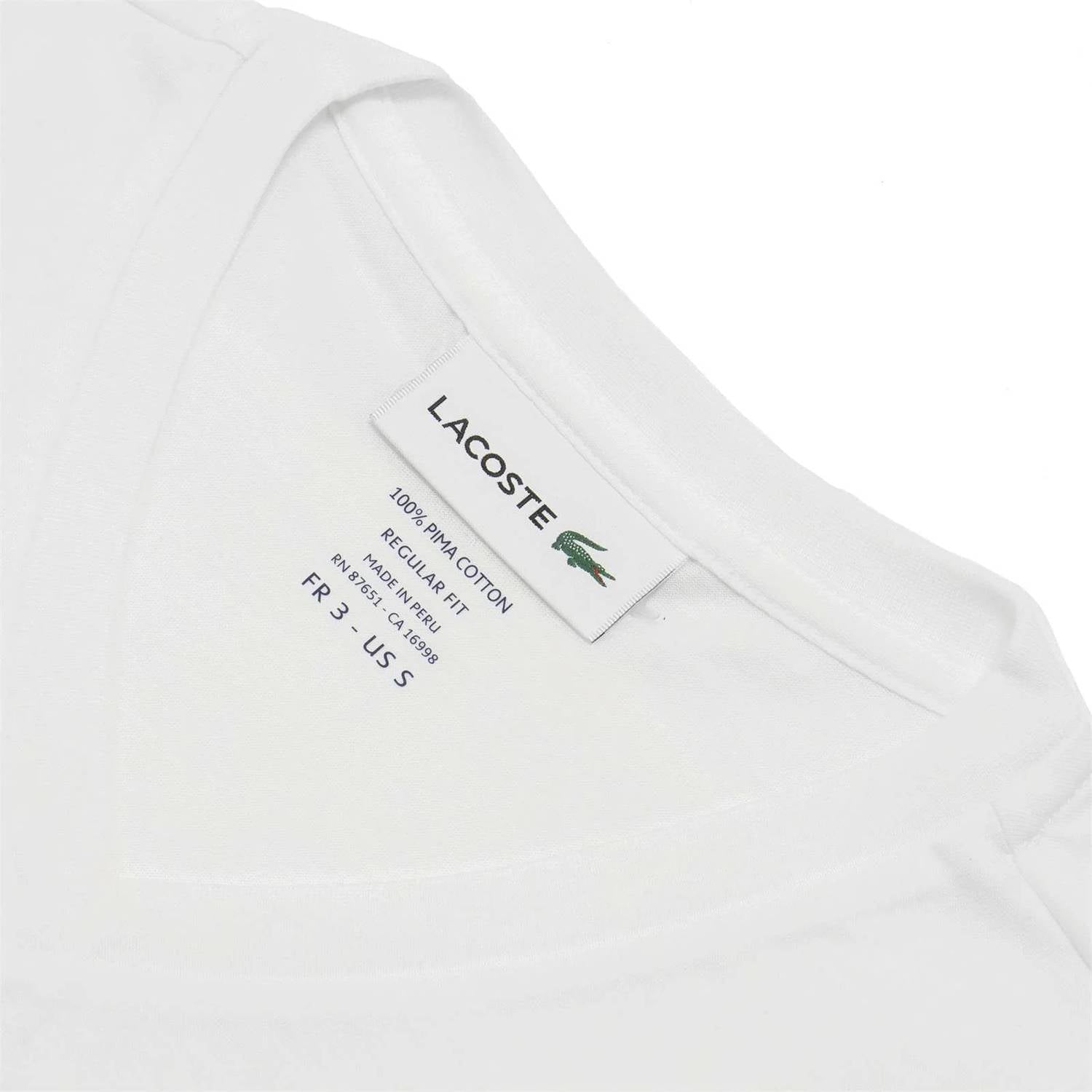 Lacoste - Men's Standard Short Sleeve Pima V-neck Tee