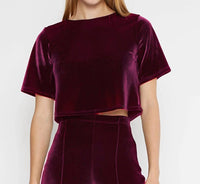 Ripley Rader - Velvet Short Sleeve Top