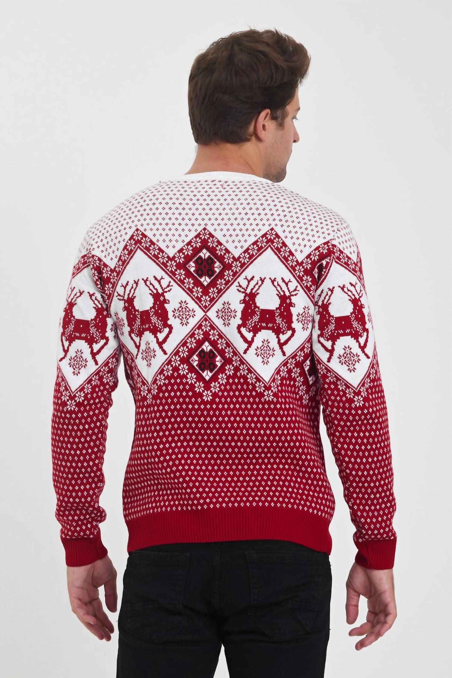 Galani - Men’s Modern Festive Knit Pullover Sweater