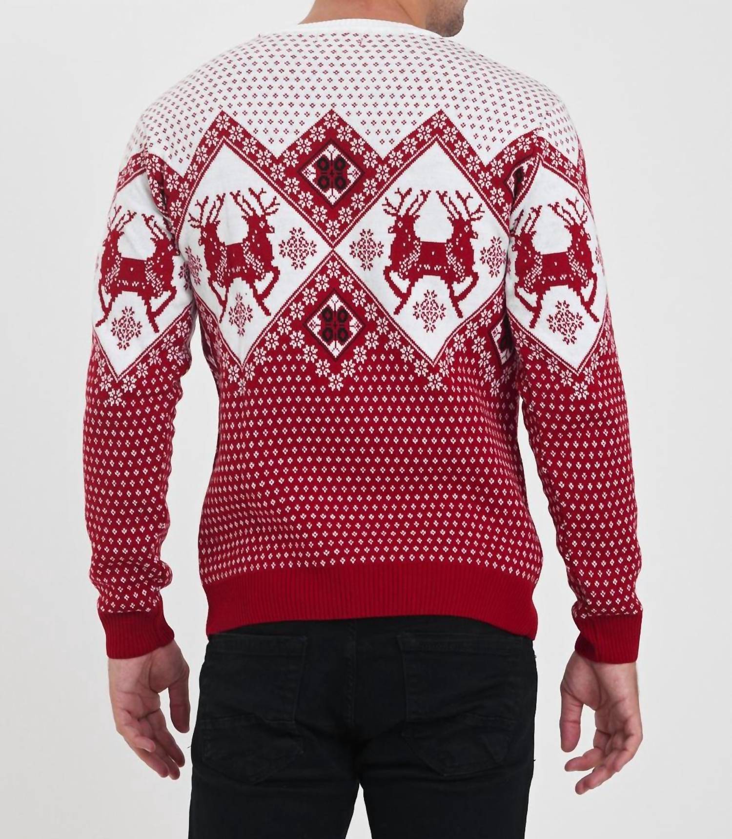 Galani - Men’s Modern Festive Knit Pullover Sweater
