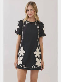 Tcec - Nina Floral Appliqué Dress