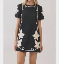 Tcec - Nina Floral Appliqué Dress