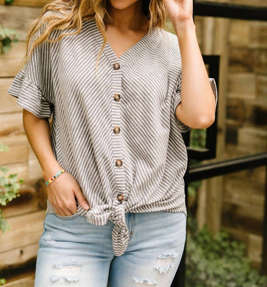 Perfect Type Pinstripe Top