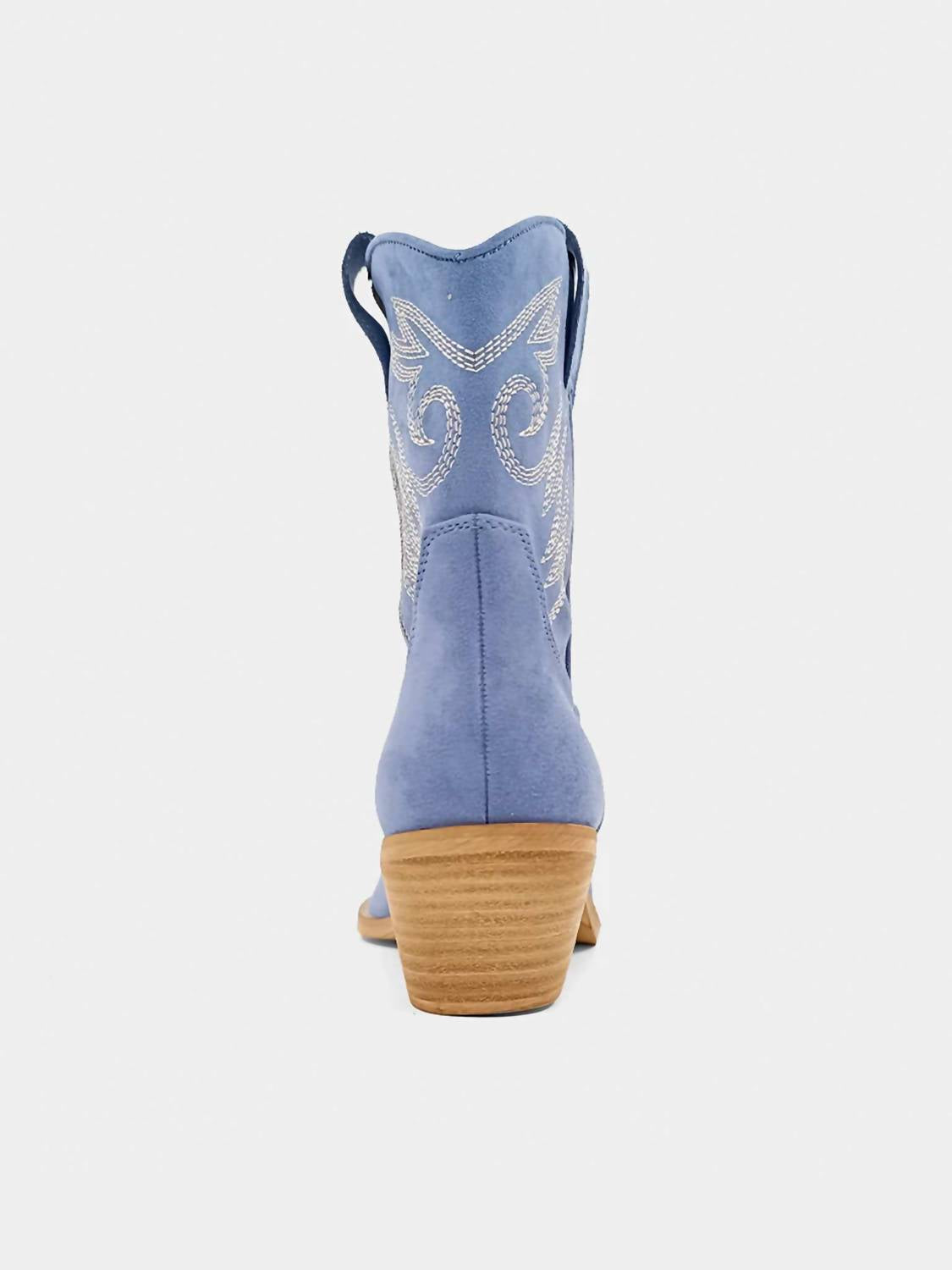 SHU SHOP Women's Zahara Suede Cowboy Boots in blue - women's shoe - view 5