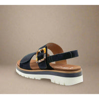 Ara Women's Marabella Sandals in navy suede - women's sandal - alternate view