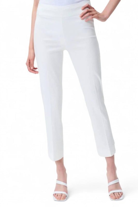 Joseph Ribkoff - WOVEN JACQUARD CROPPED PULL ON PANT