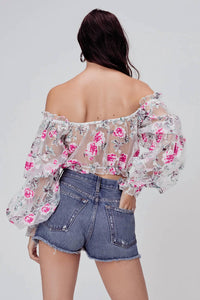For Love & Lemons - Lovell Burnout Crop Top