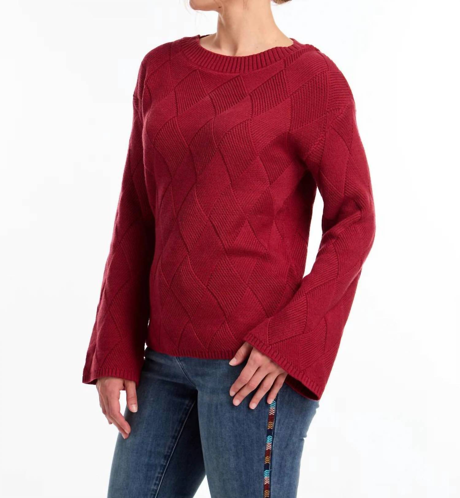 Fdj - Long Sleeve Boat Neck Sweater