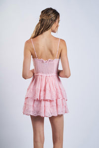 Sky To Moon - Corset Seam Flutter Dress