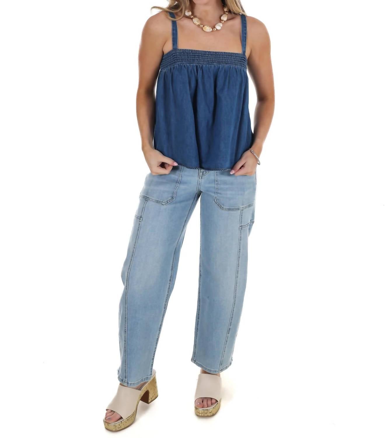 Flying Tomato - Women's Unwritten Denim Top
