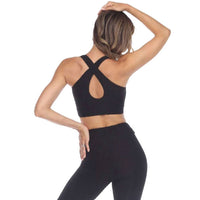 GOLDHAUS Tiktok Sports Bra in black - women's intimate - detail view
