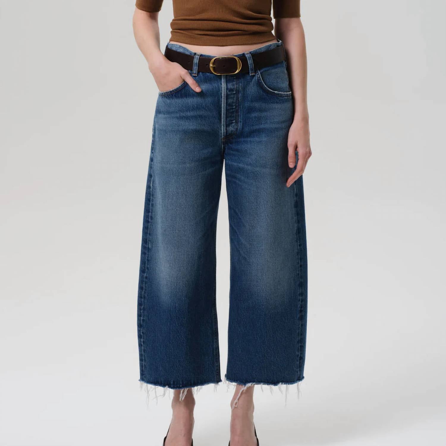Citizens Of Humanity - Ayla Raw Hem Crop Jeans
