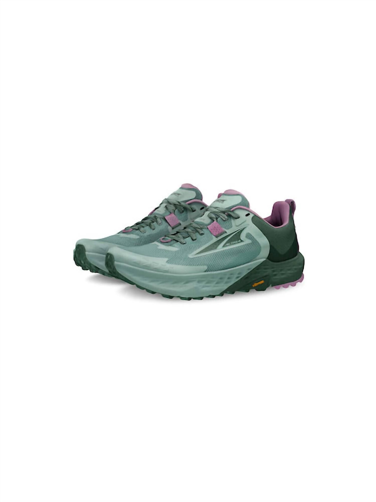 ALTRA Women's Timp 5 Running Shoes in green forest 1 - women's shoe - view 4