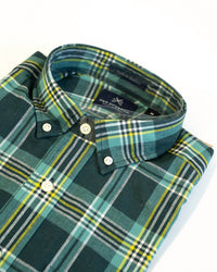 New England Shirt Company - Men's Authentic Madras Long Sleeve Button Down Shirt