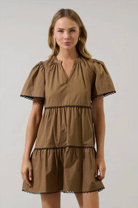 Sugarlips - Amendia Poplin Tiered Mini Dress