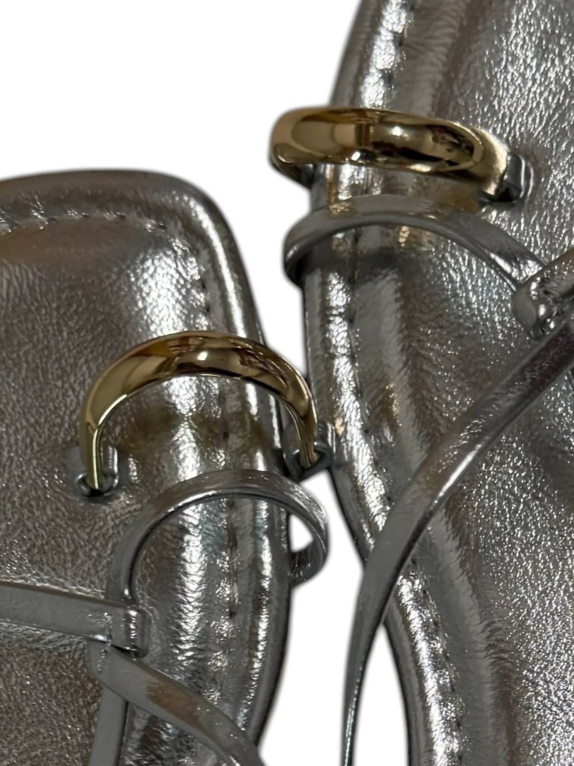 SODA Women's Bangle Toe Sandal in silver - women's sandal - detail view