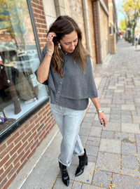 J. Society - Double Cape Sweater Top