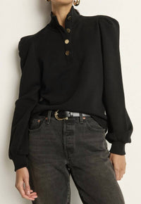 Nation LTD Jessie Sweatshirt in black - women's top