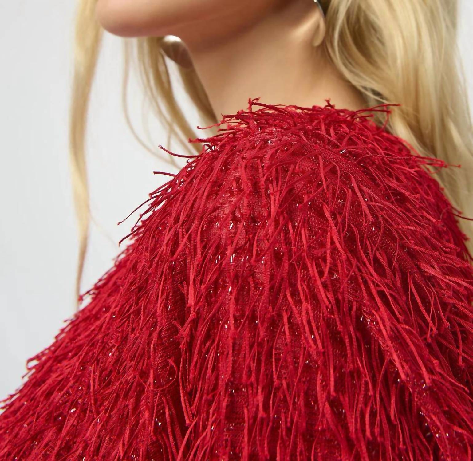 Joseph Ribkoff - Fringe Short Sleeves Top