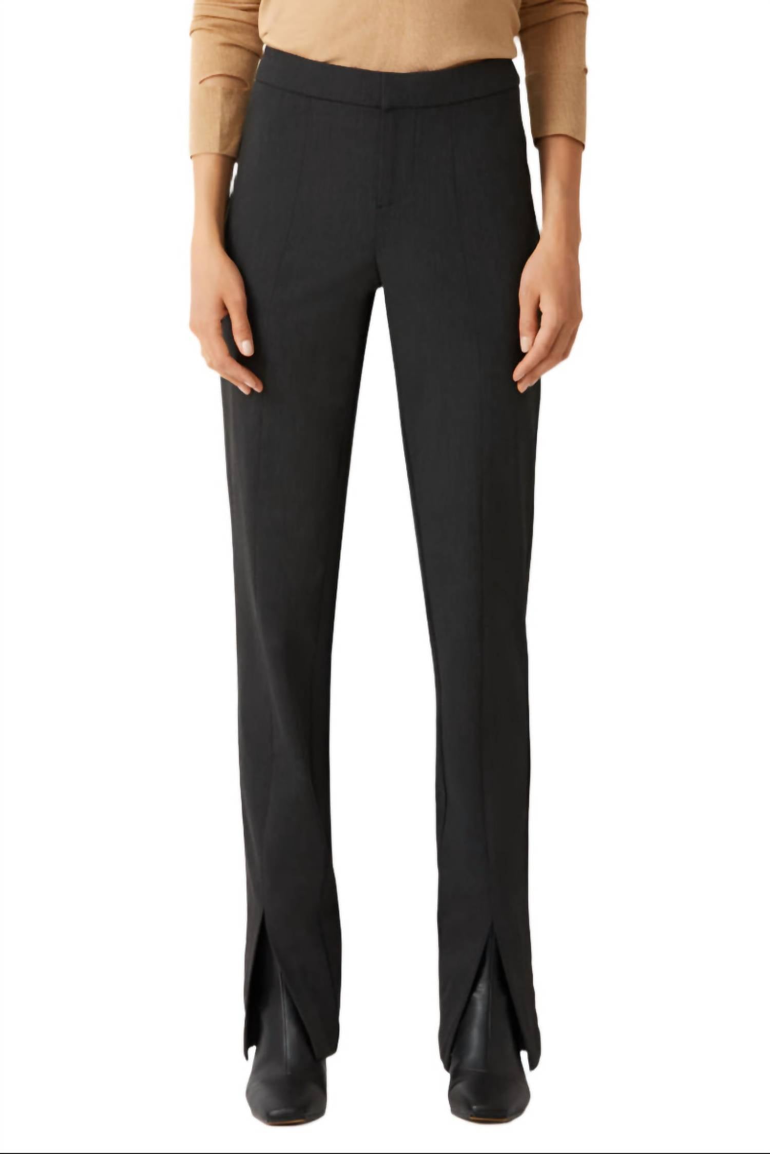 Ecru - Women's Banded Waist Stretch Crepe Pant