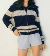 Dress Forum - Striped Sweater Jacket