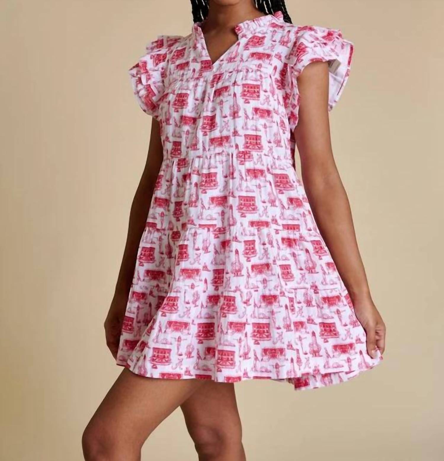 Stewart Simmons - Flutter Sleeve Dress