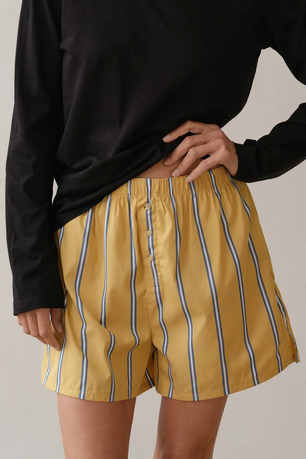 Donni. - Stripe Pop Boxer Shorts