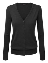 Made By Johnny - Keep It Classic V-neck Cardigan