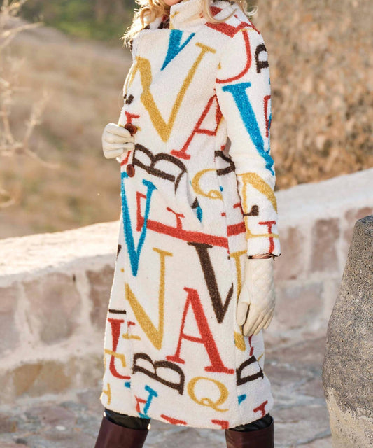 Dolcezza - Sherpa Monogram Coat