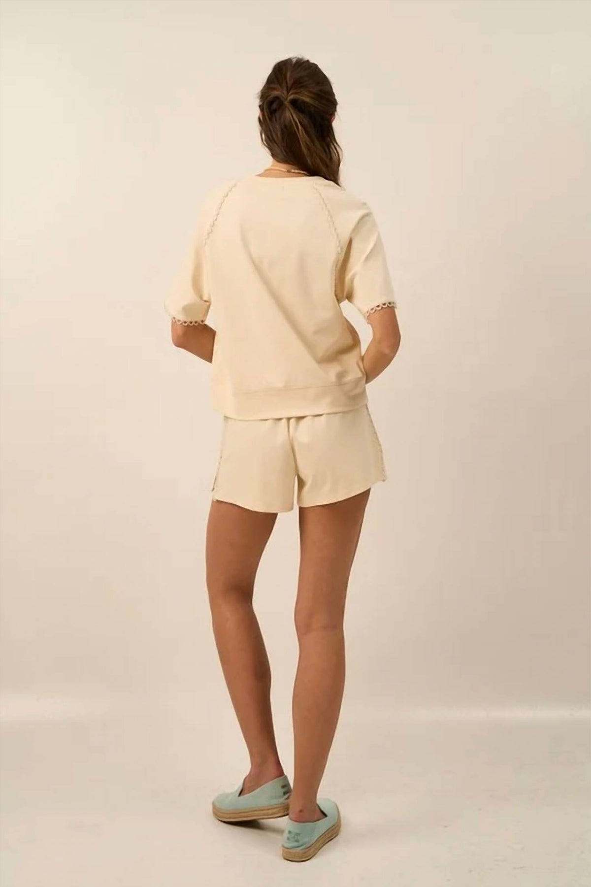 The Greii - Andrea Scallop Trim Top