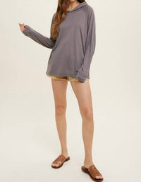 Wishlist - Semi Sheer Knit Hoodie