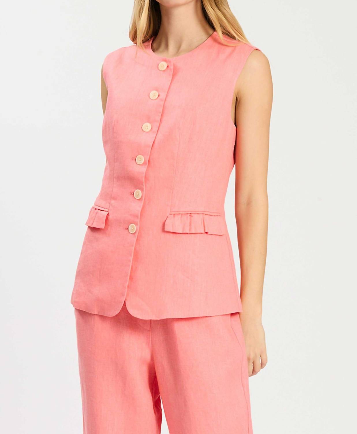 Tyler Boe - Reid Linen Vest Top