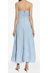 Rotate - Flared Strapless Midi Dress