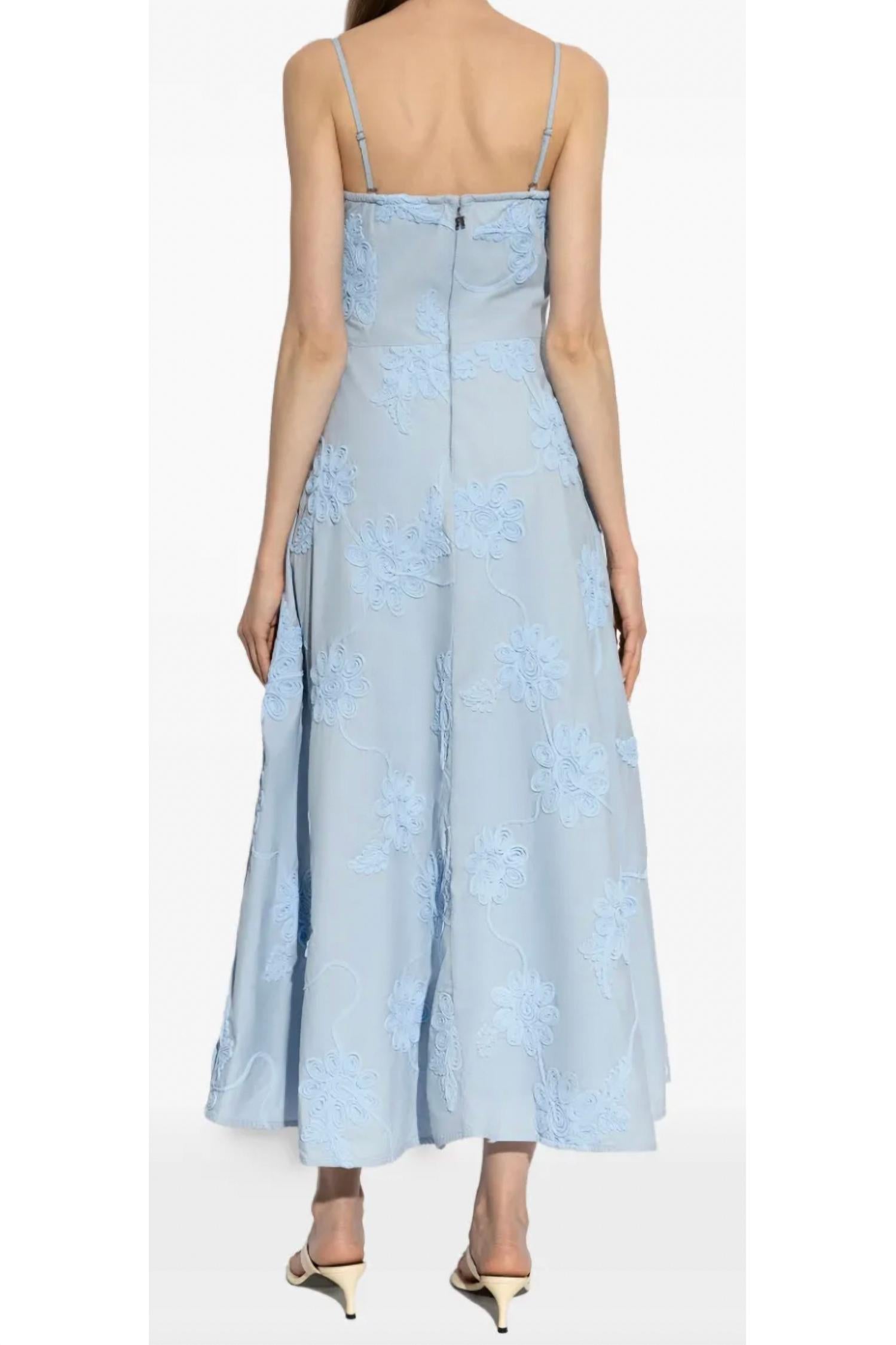 Rotate - Flared Strapless Midi Dress