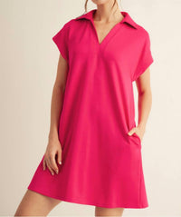 Jodifl Life Line Dress in fuchsia - women's dress