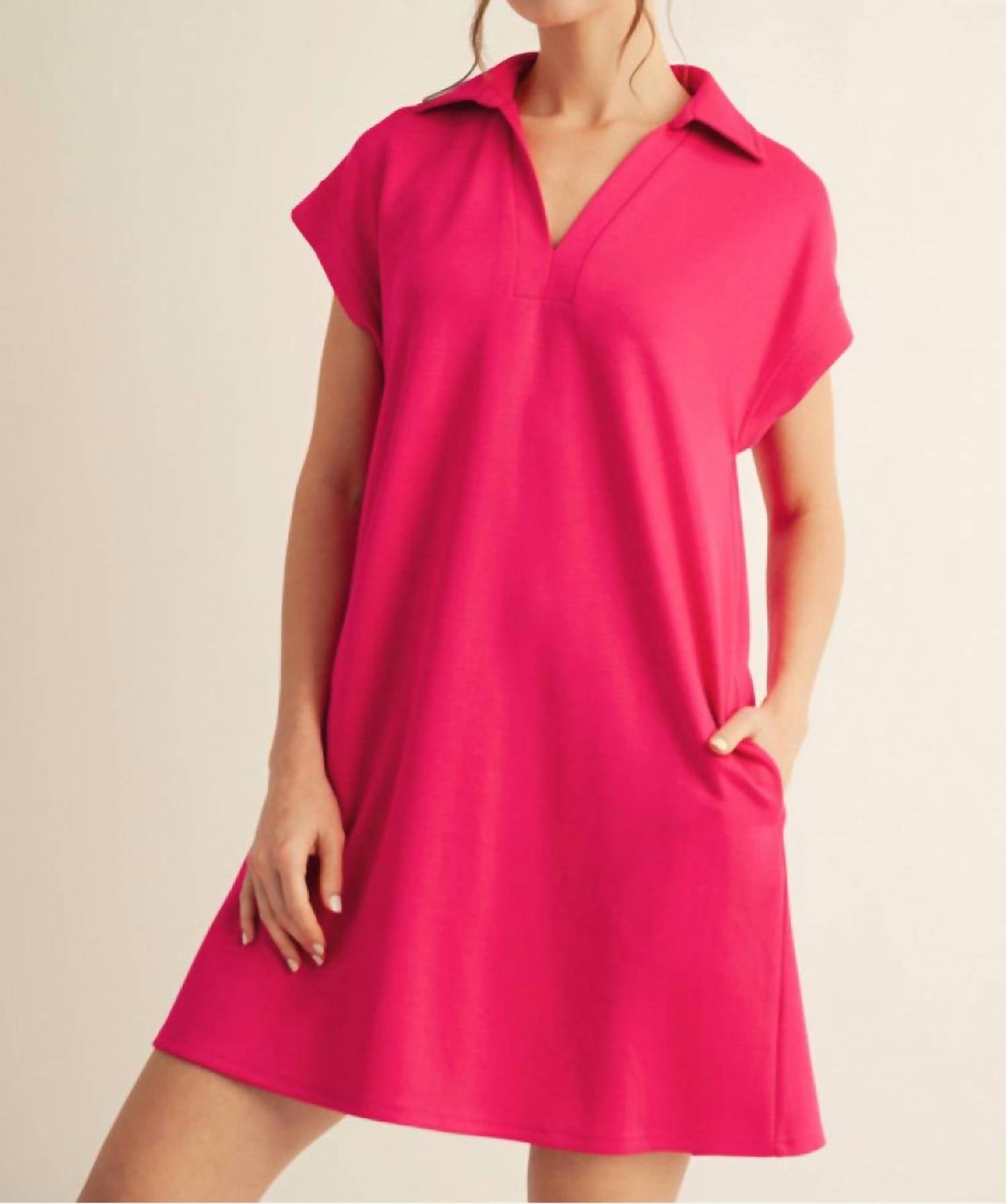 Jodifl Life Line Dress in fuchsia - women's dress
