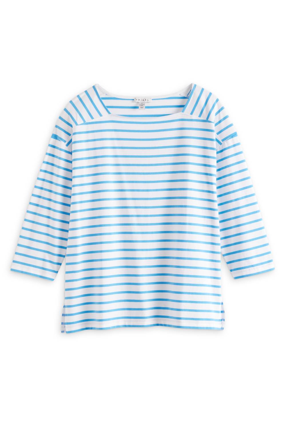 Tribal - Codi Three Quarter Sleeve Boat Neck Knit Top