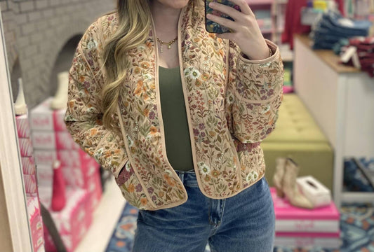 Simply Southern - Reversible Floral Jacket