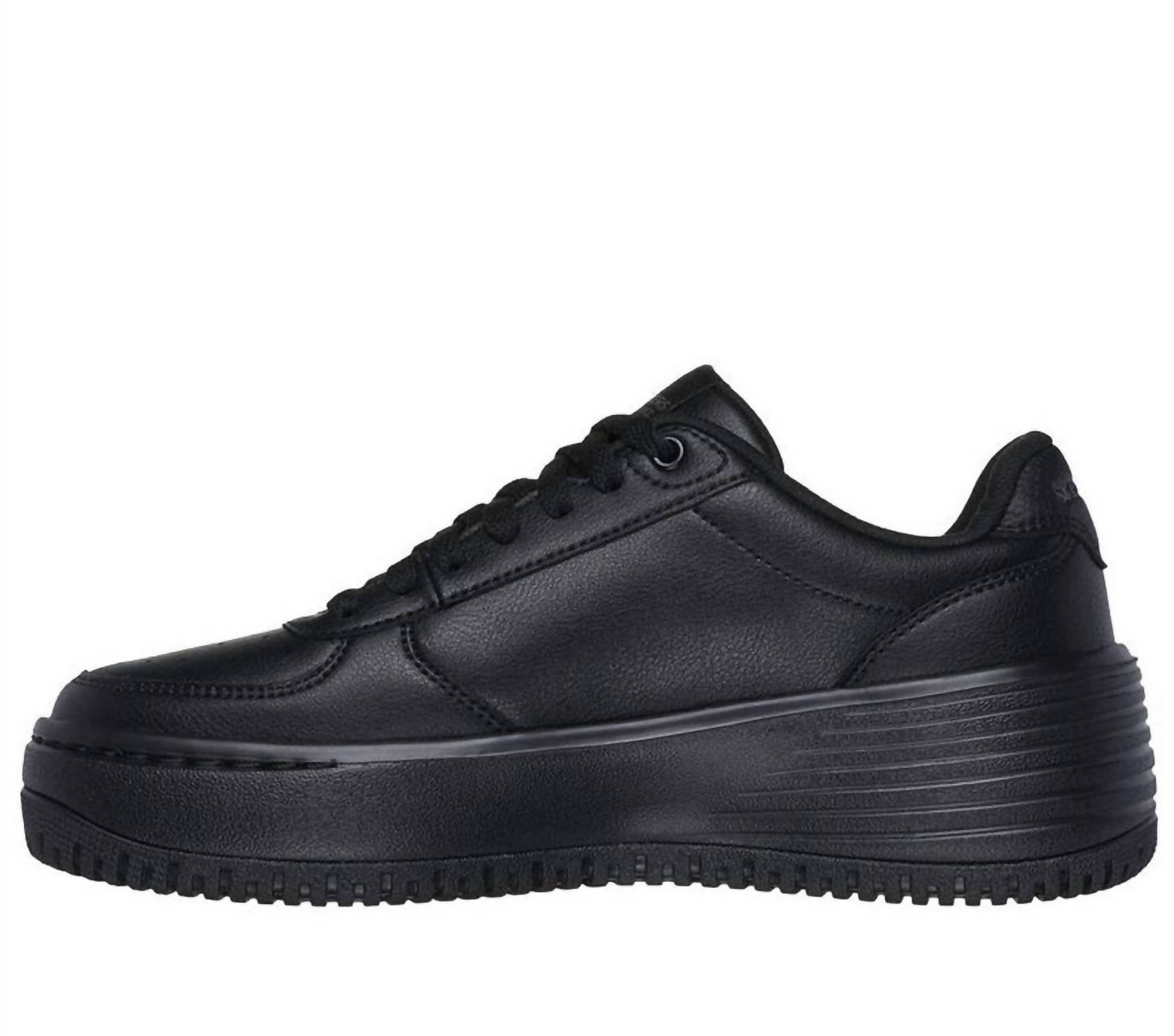 Skechers Women's Grand 92-be Lifted Shoes in black - women's sneaker - detail view