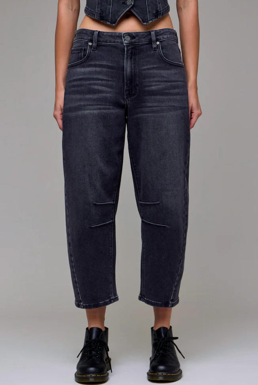 Hidden - Sammie Cropped Barrel Jeans