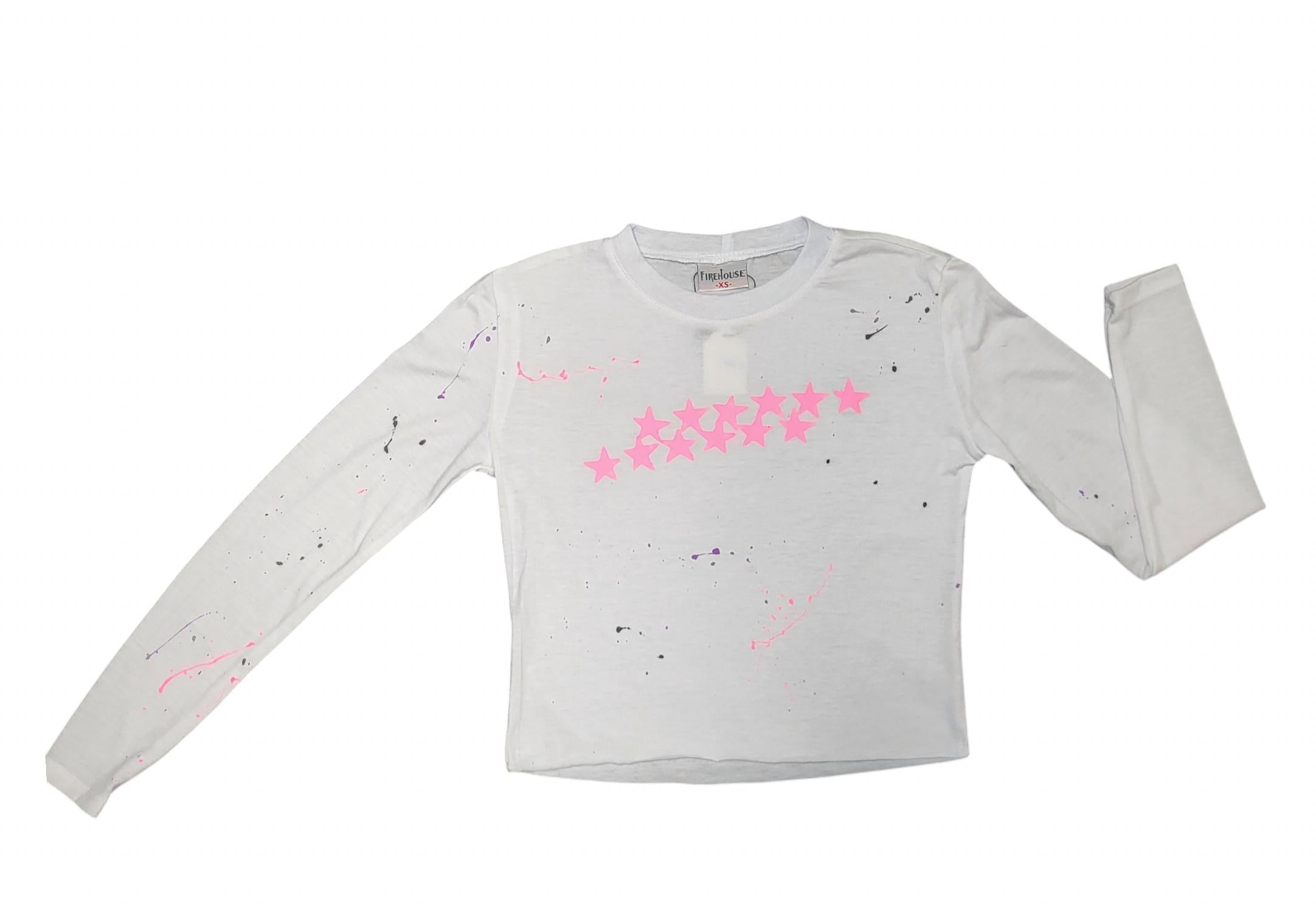 Firehouse - Girl's Splatter Star Top