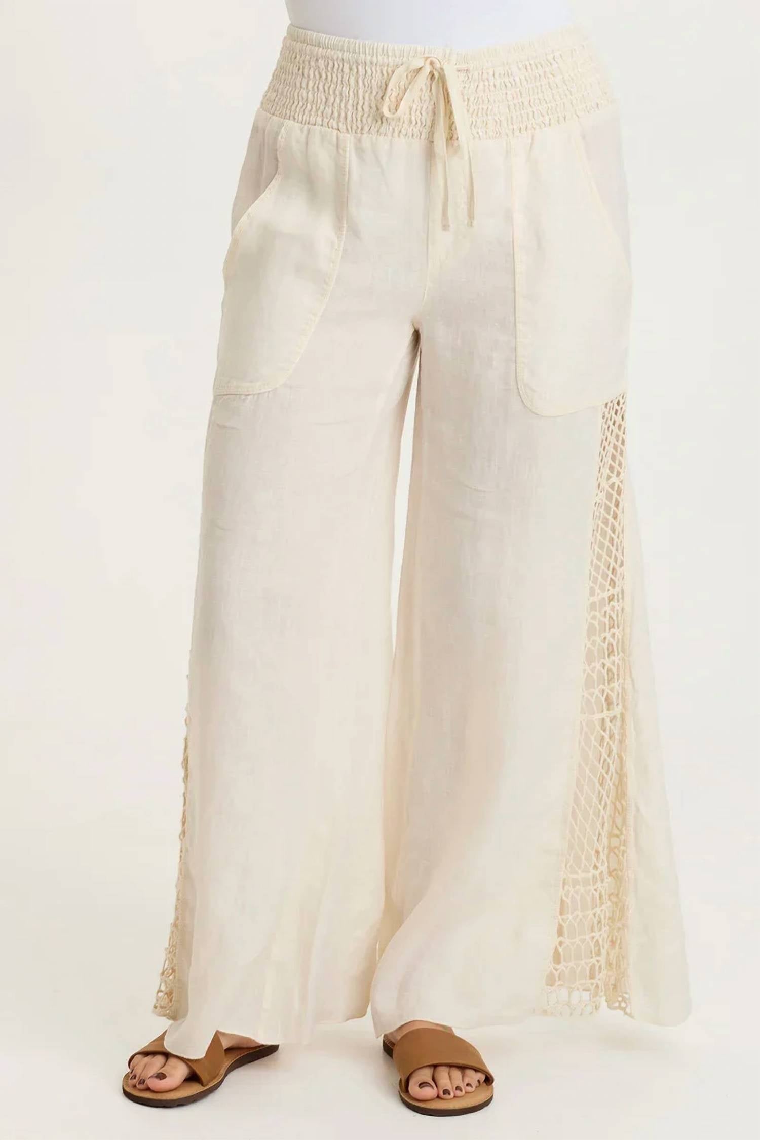 Xcvi - Garcia Smocked Pull-on Wide Leg Pants